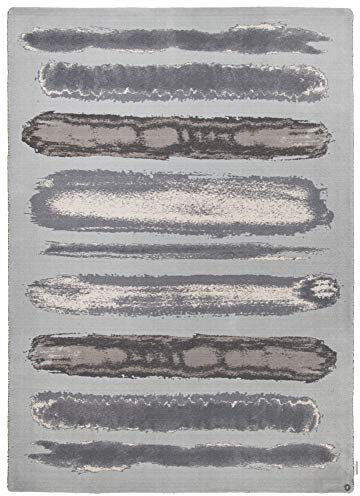 Designer-Teppich aus 100% Nylon; maschinell bedruckt | 133 x 180 cm; Farbe: Grau Multi | Tom Tailor - Happy