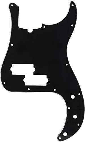 Fender 099-1352-000 3-lagiger, schwarzer 13-Loch-Präzisions-Bass-Pick-Guard (mit Kerbe in der Halsstange), 099-1352-000