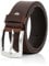 LINDENMANN Leder-Gürtel Herren 40 mm breit, Gürtel Herren Büffelleder, Jeans-Gürtel Herren Leder, Größe/Size:Bundweite 115 cm Gesamtlänge 130 cm W 45.3 XXL, Farbe/Color:braun