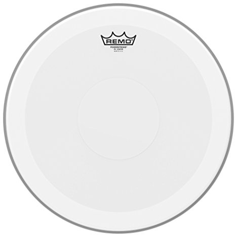 Remo drumhead Powerstroke 4 White Coated Bass Drum – With impact patch – 16″ – P4-1116-C2