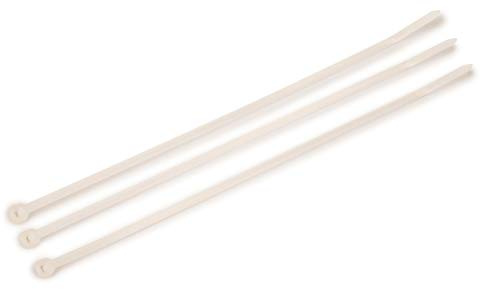 3M Intermediate Cable Tie CT8NT40-C, Natural/Nylon, 40 lbs, 0.142 in x 8.90 in (Pack of 100)