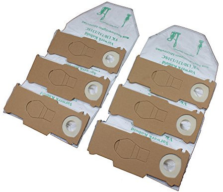 6 Staubsaugerbeutel Premium Vlies geeignet für Vorwerk Kobold 130, 131 und 131sc