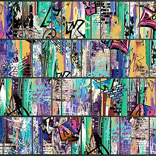 PerfectHD Zaunsichtschutz - Sichtschutz mit Motiv - Sichtschutz Bedruckt - Streetart - Polyester Gewebe - 26 m Rolle - 19 cm breit - 32 Motive