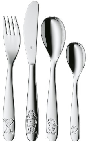 WMF 1281936040 'Willy Mia Fred' 4-Piece Children's Cutlery Set
