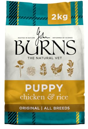 Burns Pet Nutrition Hypoallergenic Complete Dry Dog Food Puppy Original Chicken and Rice 2 kg
