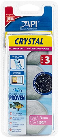 API Crystal Aquarium Filtration Media Cartridges for Superclean 120 and 150 Internal Filter, Size 3, Pack of 3