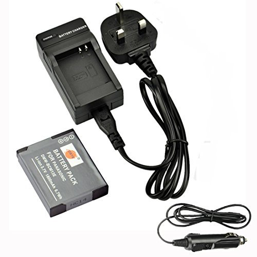 DSTE DMW-BCM13E DMW-BCM13PP Rechargeable Li-ion Battery + Charger DC145U Compatible with Panasonic Lumix DMC-FT5, DMC-TS5, DMC-TZ37, DMC-TZ40, DMC-TZ41, DMC-ZS27, DMC-ZS30 Digital Cameras