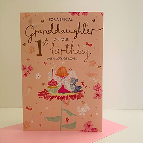 For A Special Granddaughter on Your 1st birthday card - 7822CG