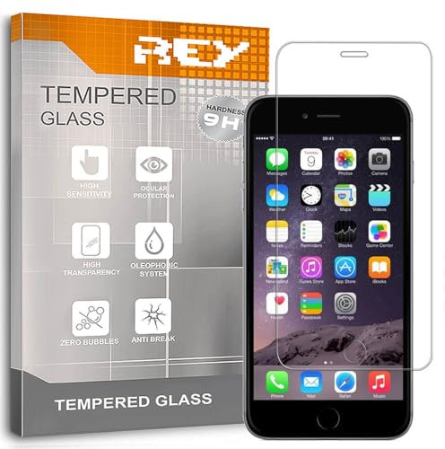 REY Bildschirmschutz aus gehärtetem Glas für iPhone 4 / 4S, Schutzfolie, Displayschutzfolie 9H+ Härte, Anti-Kratzen-Öl-Bläschen