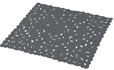 douceur d'intérieur, Fond de Douche (52 x 52 cm) Vitamine Anthracite, PVC