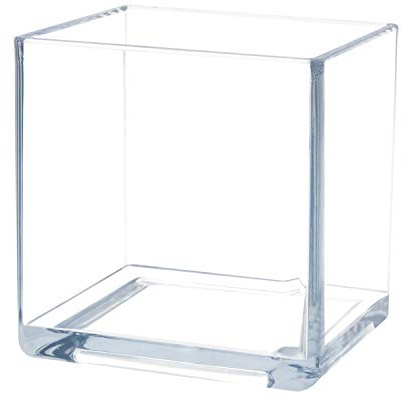 Royal Imports Acrylic Square Vases for Centerpieces Non-Breakable 6 Clear
