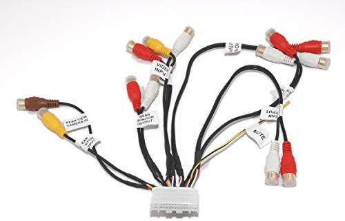 Xtenzi Premium Audio Video Harness RCA Cord Assembly for Pioneer Compatible Systems (CDP1335, CDP1304, Black, 1m Composite Cable, Monitor, Cable Assembly)