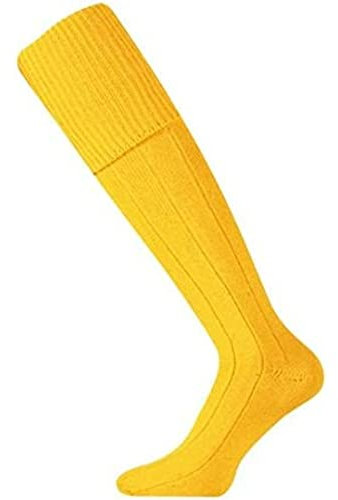 Mitre Junior Mercury Plain Football Sports Socks | Football Team Kit | Lightweight Long Sock | Breathable Sports Sock, Yellow, Junior (3 UK - 6 UK)