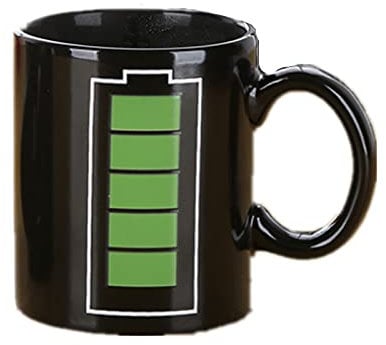 Changement de batterie animée tasse de café/Batterie Morph Tasse/Couleur Batterie Tasse