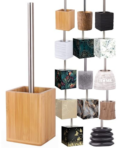 Sanilo WC Bürste, viele schöne Klobürsten zur Auswahl, hochwertige Qualität, Elegantes Design (Bambus)