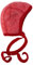 Cosilana Baby Häubchen aus 100% Wolle Fleece (kbT) (62/68, Rot-Melange)