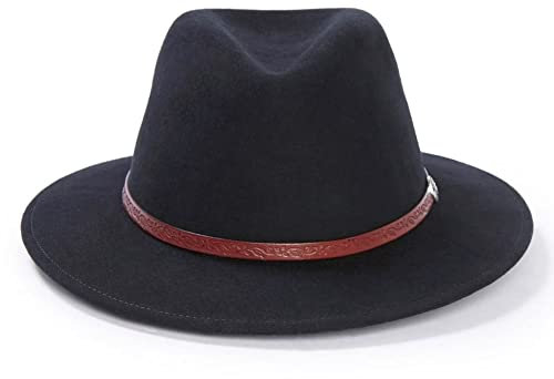 Stetson Dobbs TWCMWL-8824 Classic Mens Cromwell Crushable Cowboy Hat Black 7 1/2