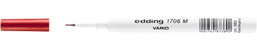 Edding 4-1706002 - Ersatzminen für Fineliner 1700 Vario, rot