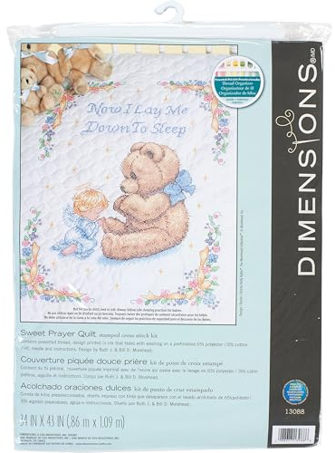 Dimensions Quilt Sweet Prayer, Polyester Cotton, Multi-Colour, 34 x 43 (86 x 109 cm)