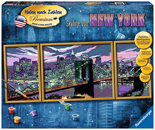 Ravensburger - 28951 - Peinture par Numéro - Skyline de New York - 100 x 40 cm