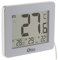 Thermomètre intérieur extérieur filaire Blanc - grand écran - Otio