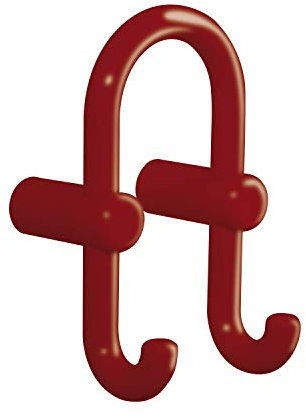 HEWI Doppelhaken | Polyamid rubinrot 33 | 1 Stück | 801.90.040