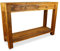 livasia Asiatische Anrichte aus Massivholz – 110x35x75cm – Handgefertigt, Sideboard aus nachhaltigem Teak Holz, Robust und Zeitlos (Braun)