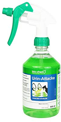 bio-chem Urin-Attacke Geruchsneutralisator vegan 500ml | Veganer Geruchsneutralisator in 500ml Flasche