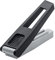 koziol 3140106 Kant Knoblauchpresse, Thermoplastischer Kunststoff, schwarz mit cool grau, 2.6 x 3.9 x 16.5 cm