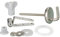 WENKO Fixation abattants de WC acier inox - set de rechange, Acier inoxydable, Mat