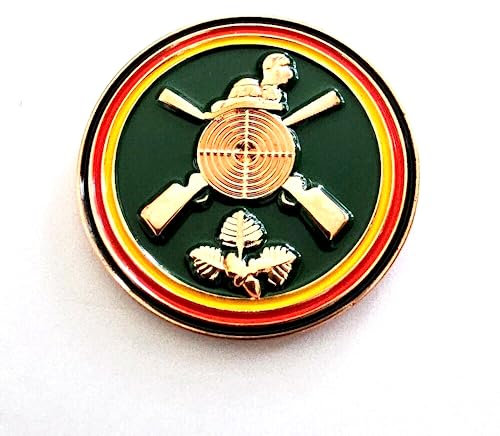 Schützenfest Gewehre mit Zielscheibe und Eichenlaub Pin Pins Anstecker 0374