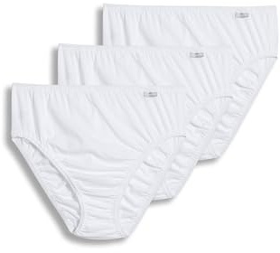 Jockey Women's Underwear Plus Size 100% Cotton Elance French Cut - 3 Pack, White, 8