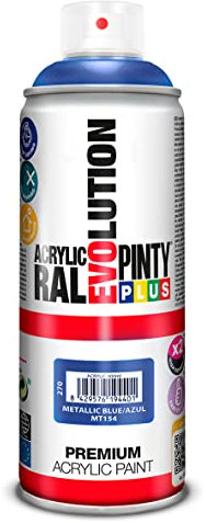 Pintura spray Acrílica EVOLUTION Metalizada 520cc Azul MT154