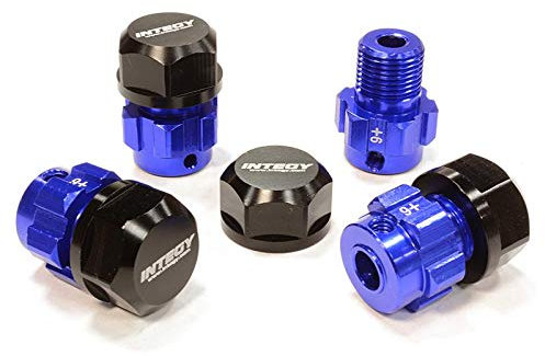 RC Model CNC Machined 17mm Wheel Hex (4) +6mm Offset for T-Maxx, 1/10 Revo & Summit