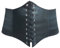 HOEREV® elastischen breiten elastischen Band gebunden waspie Korsett Hüftgurt_L_Schwarz