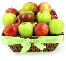Luxury Fresh Fruit Hamper - All Apples - Free Gift Wrapping & Free Message Option