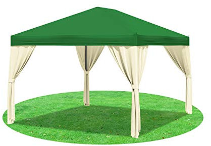 Stabilezelte Pavillon 3x4 Meter Sahara Polyester GRÜN