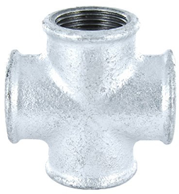 Kreuzstück Gewindefitting Temperguss verzinkt - IG - 1