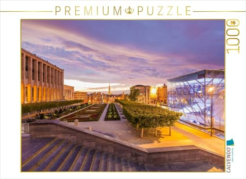 CALVENDO Puzzle Der Mont des Arts in Brüssel | 1000 Teile Lege-Größe 64 x 48 cm Foto-Puzzle für glückliche Stunden