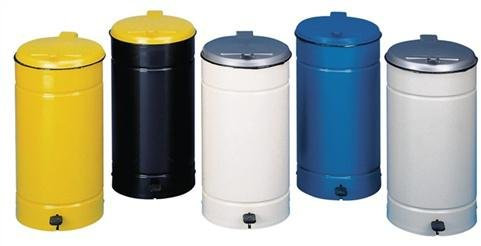 Var GmbH Poubelle à Pédale d.450 x H700 mm enzianblau/Bleu f.60l plastique Sac