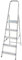 ALTHOME 5557 - Escabeau Alu - 5 Marches - Marches anti-dérapantes et patins antiglisse - 46 cm X 10 cm X 173 cm