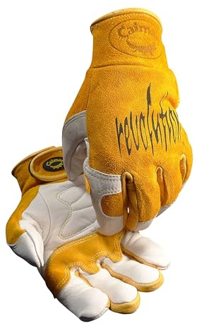 Kevlar-Seamed Multi-Task Welding Gloves 1828 (Medium/Yellow)