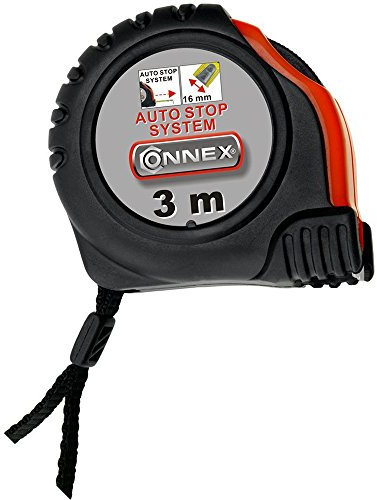 Connex COXT702163 Rollbandmaß Autostop, Länge 3 m, Breite 16 mm