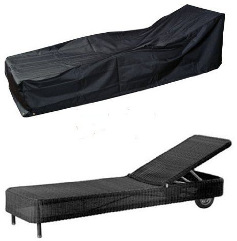 HBCOLLECTION Deluxe Polyester Schutzhülle Schutz-Plane für Gartenliege Liegestuhl 220cm