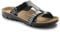 Birkenstock Damen-Pantolette Sofia, BirkoFlor, schmal, Black Patton, Größe 37 263183-37 (Pantolette Schuh Latsche Zweischnaller Schuhe Sandale Slipper Pantoffel Schluffen Schlappen Schlappe)