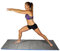 Tone Fitness Long Yoga Mat Towel, 24 x 68, Gray