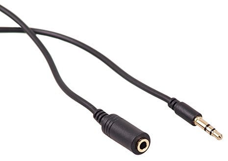 Maclean Standard Audio Stereo Jack 3.5mm Male to Female Extension Cable Adapter Lead (5M)