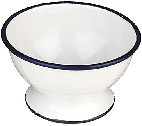 Ibili Bol con PIE Blanco 12 CMS, Stainless Steel, 12 x 12 x 10 cm