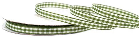 Creativery Karoband 6mm x 20m Lindgrün Olivgrün