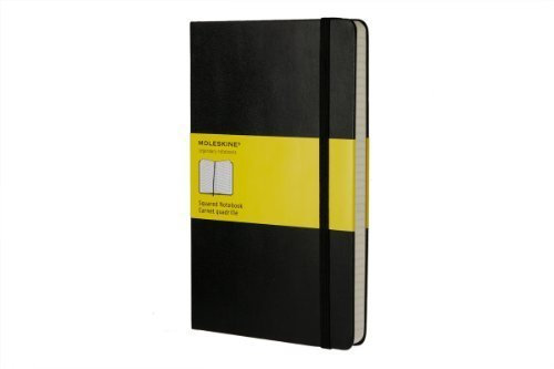 Moleskine Classic Notebook, Large, Squared, Black, Hard Cover (5 x 8.25) (Classic Notebooks) by Moleskine (2008) Hardcover